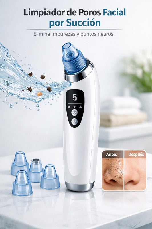 Limpiador de Poros Facial mediante Succión